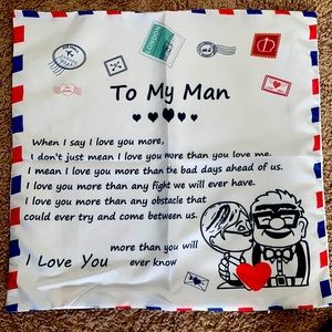 Boyfriend Decorative Pillow Case/Cover or Can B used as artwork 2 hang on wall